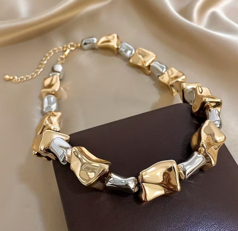 Gold/Silver Irregular Shape Fashion Necklace