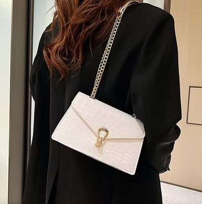 Snake Skin Print Small Crossbody Bag