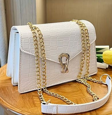 Snake Skin Print Small Crossbody Bag
