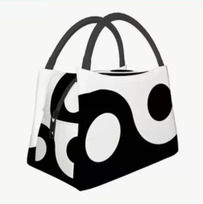 Black/White Print Thermal Small Bag