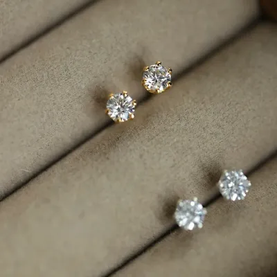 Small Delicate Cubic Zirconia Studs