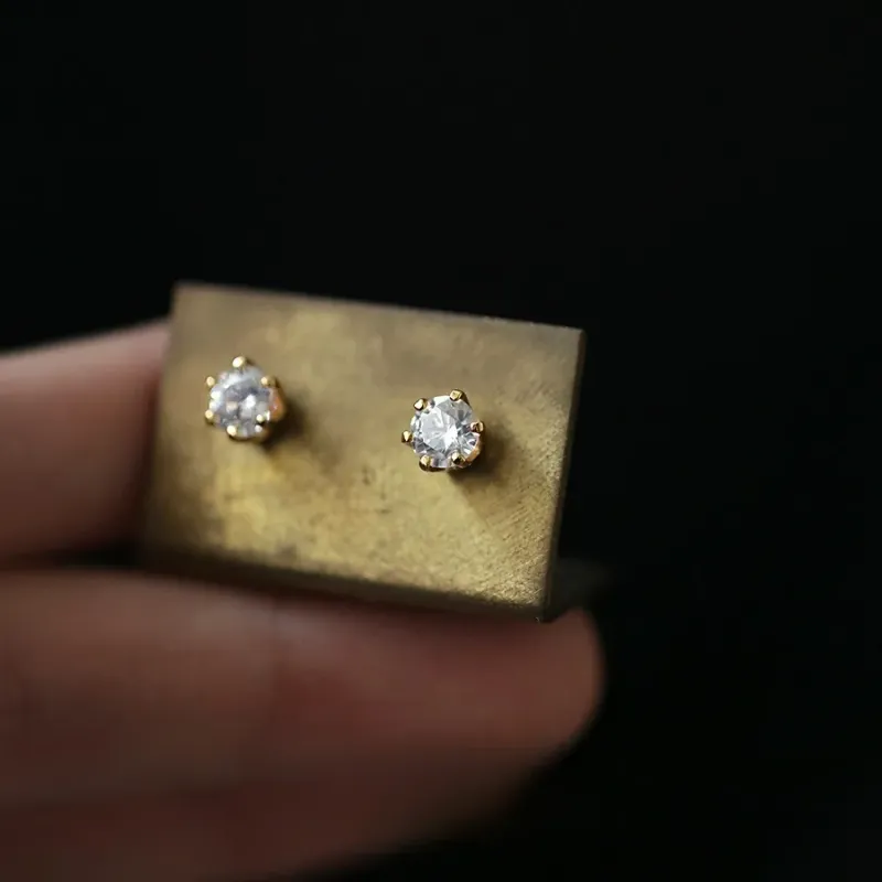 Small Delicate Cubic Zirconia Studs