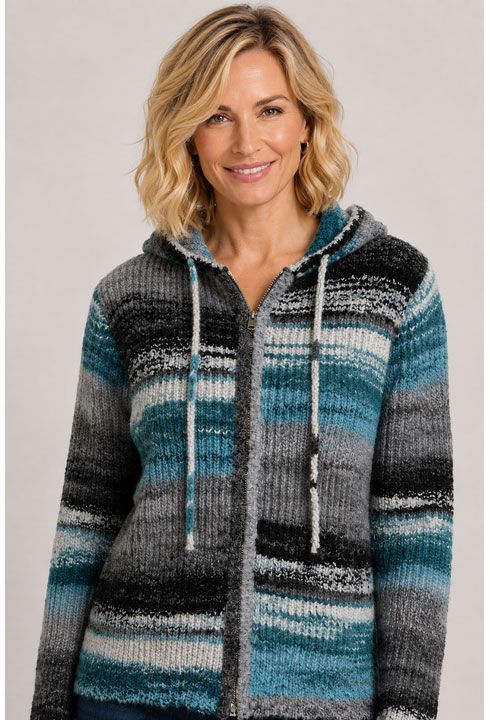 Blue/Grey Casual Day Hooded Seater