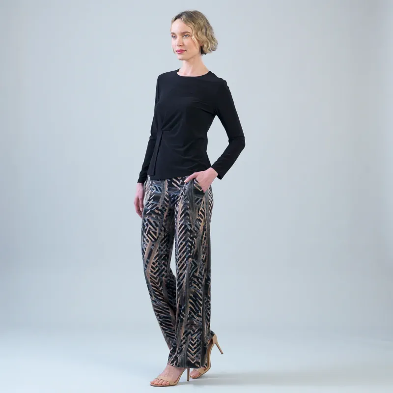 Track Stripe Signature Wide Leg Pocket Pant