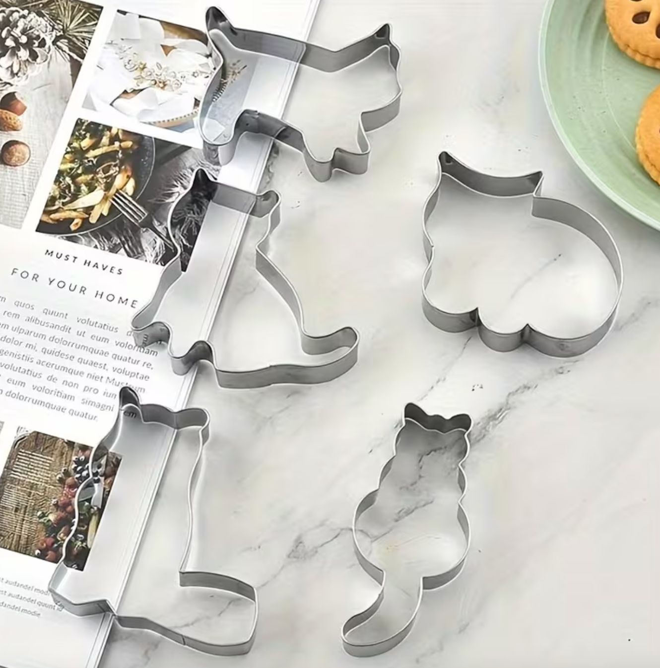 Stainless Steel Cat Cookie Cuters