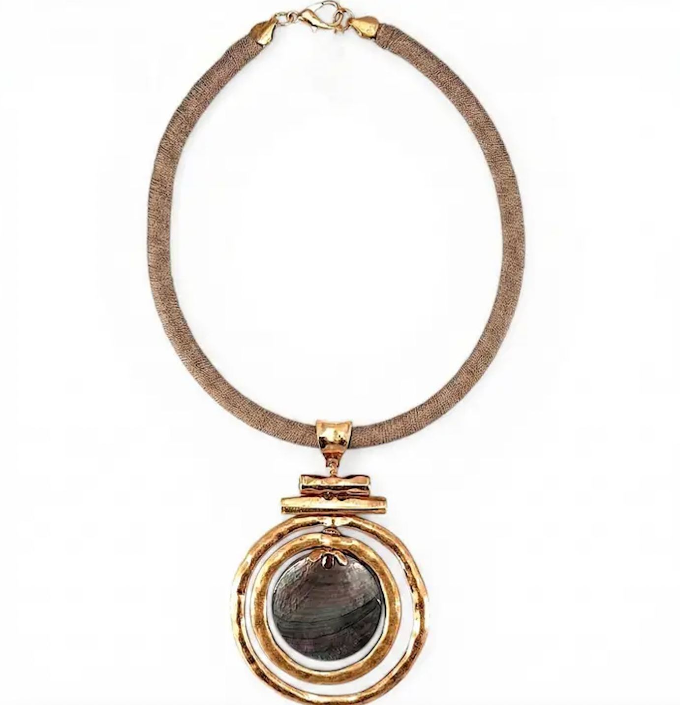 Mother of Pearl Statement Collar Necklace Mother of Pearl Statement Collar Necklace