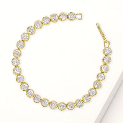 Stunning Round Cut CZ Stone Tennis Bracelet Stunning Round Cut CZ Stone Tennis Bracelet