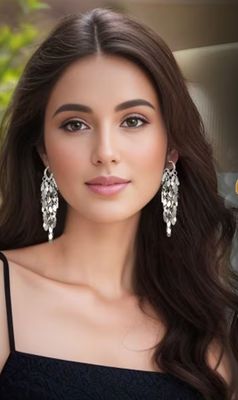Light-Weight Metallic Leaf Statement Earrings