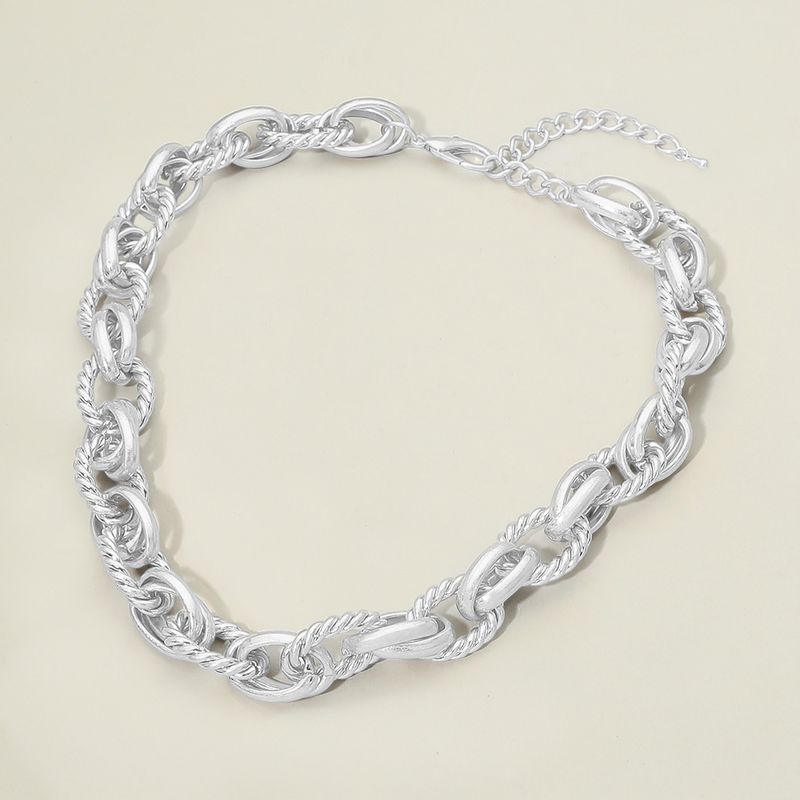 Modern Bold Statement Link Chain Necklace