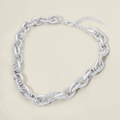 Modern Bold Statement Link Chain Necklace