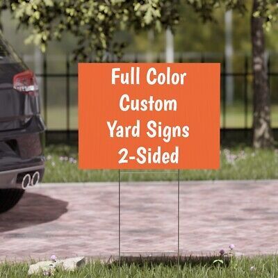 Yard Sign 18x24 Double Sided (stake included)