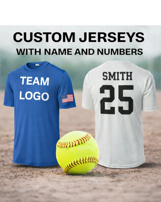 Custom Jersey T-Shirt- Front and Back Logo