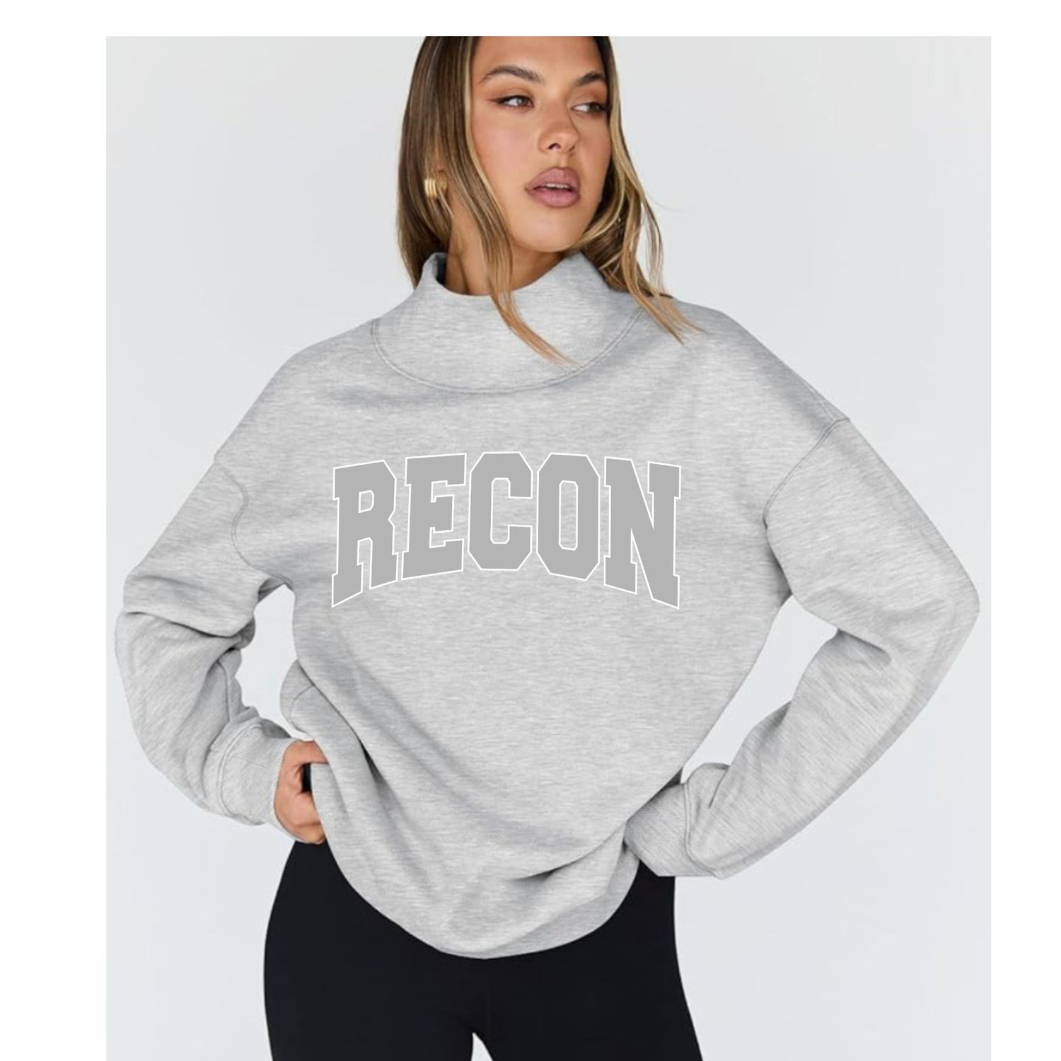 UXC Women’s oversized turtleneck pullover