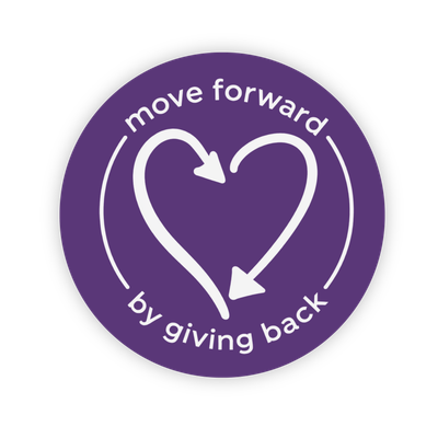 Move Forward by Giving Back Sticker