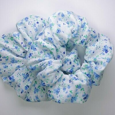 Blue Forget Me Not Scrunchie