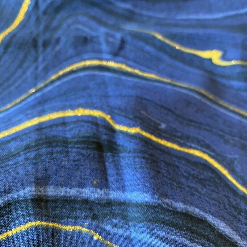 Blue and Gold Marble