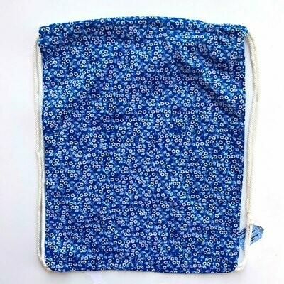 Blue Floral Backpack