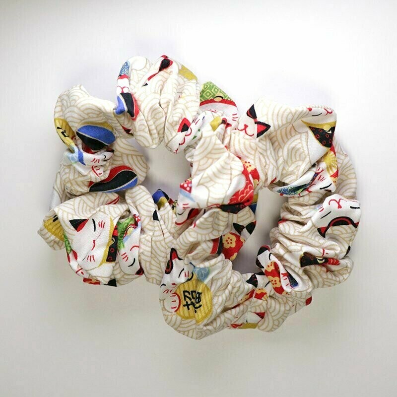Lucky Cat Scrunchie