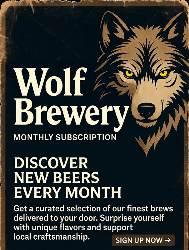 Join the Pack - Monthly Beer Order (144 bottles)