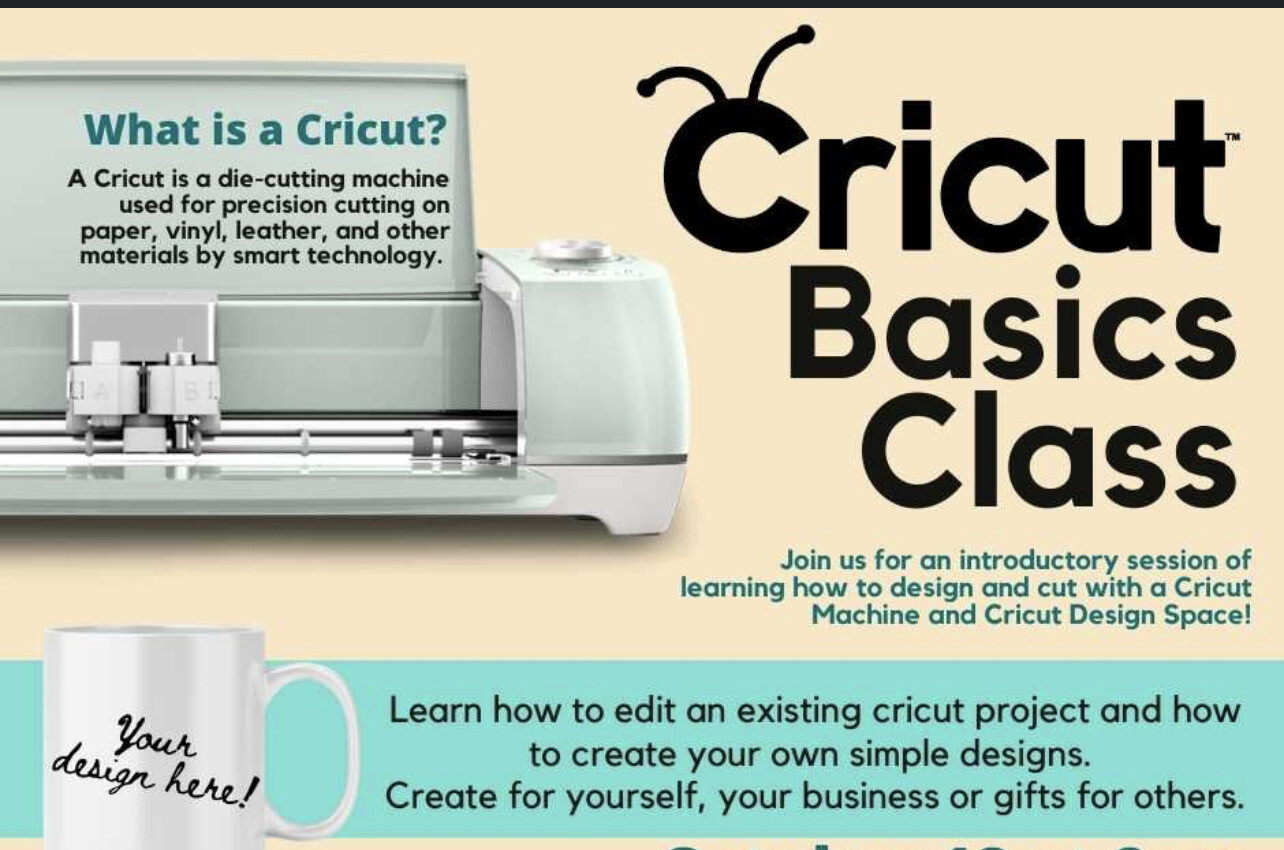 Individual Cricut Beginners class ($50/hr)