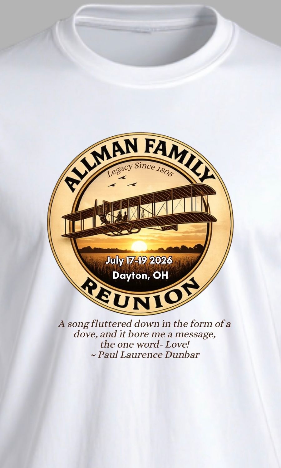 2026 Allman Family Reunion T-Shirt (Deadline 6/15)
