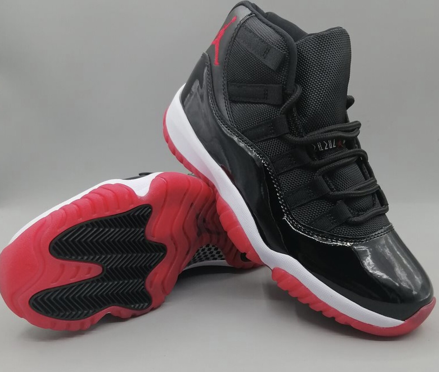 AIR JORDAN 11 ( BLK/RED/WHT )