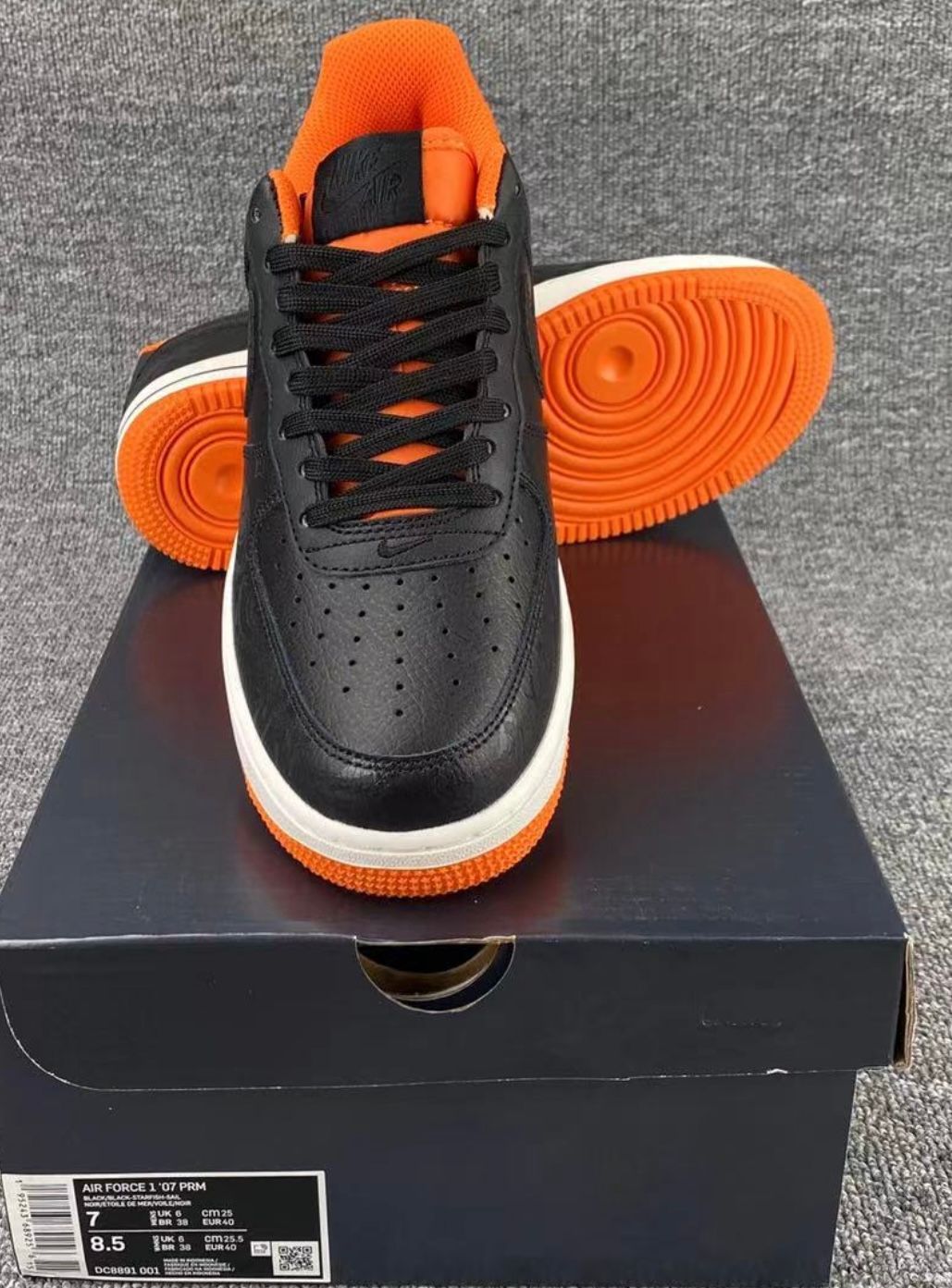 AIR FORCE 1 LOW (BLACK/TAWN/ORANGE/GREY)