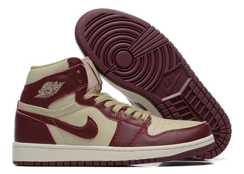 AIR JORDAN 1 HIGH (TAWN/BURGUNDY)