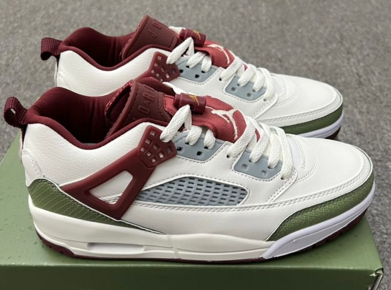 AIR JORDAN SPIZIKE LOW (OIL FREEN/DARK TEAM RED/LIGHT PUMICE)