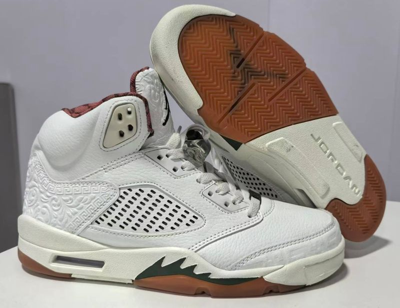 AIR JORDAN 5 ‘EL GRITO’ WHT/CREAM/BROWN/GREEN