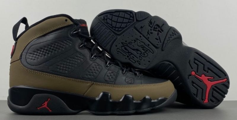 AIR JORDAN 9 RETRO. BLK/BROWN.