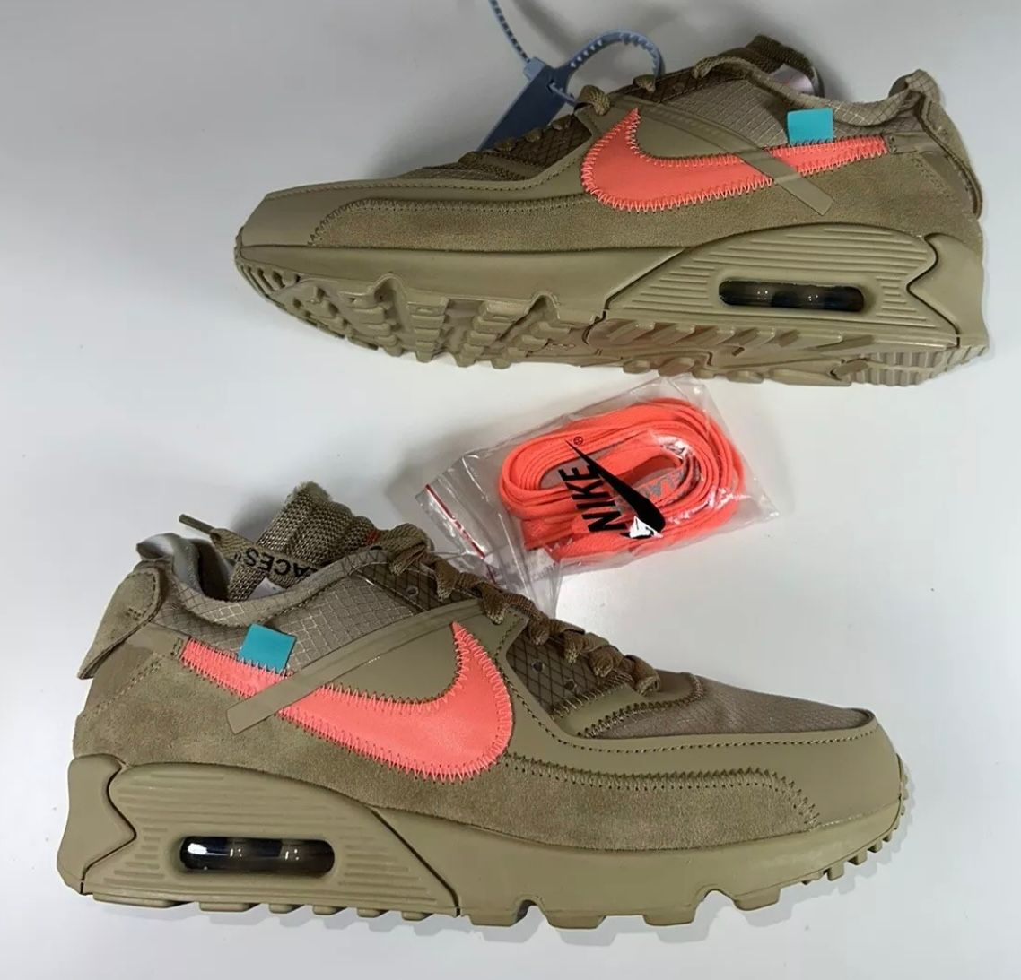 AIR MAX 90 OFF-WHITE DESERT ONE. RICE YELLOW