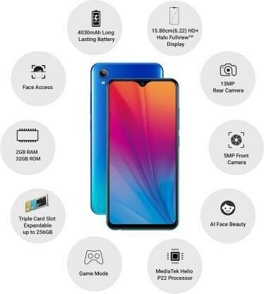 Vivo Y91i (Ocean Blue, 32 GB)  (3 GB RAM)