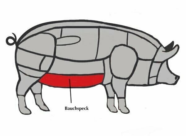 Bauchspeck am Stück TK