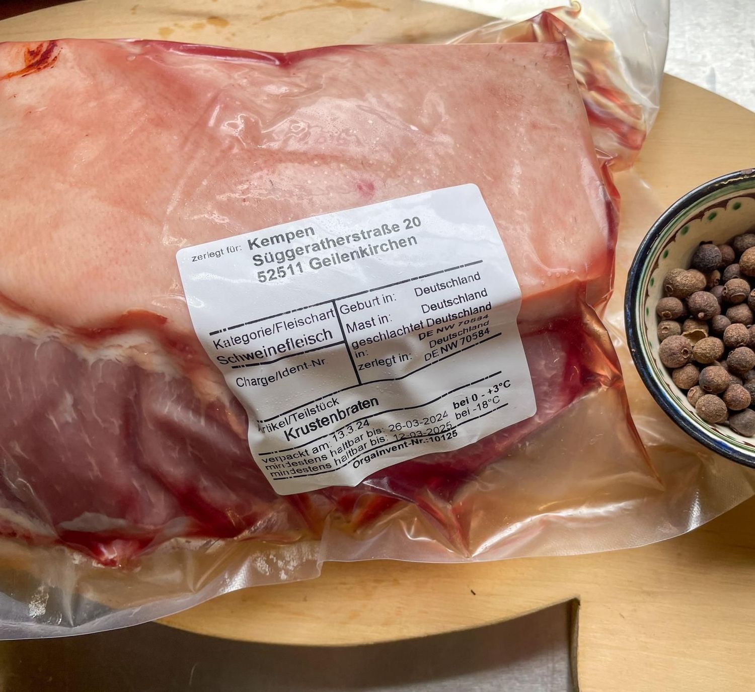 Schweinebraten mit Kruste