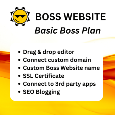 Basic Boss Website Editor Plan