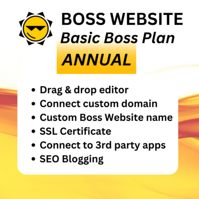 Basic Boss Website Editor Annual Plan