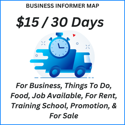 ONE TIME Purchase : Business Informer Map