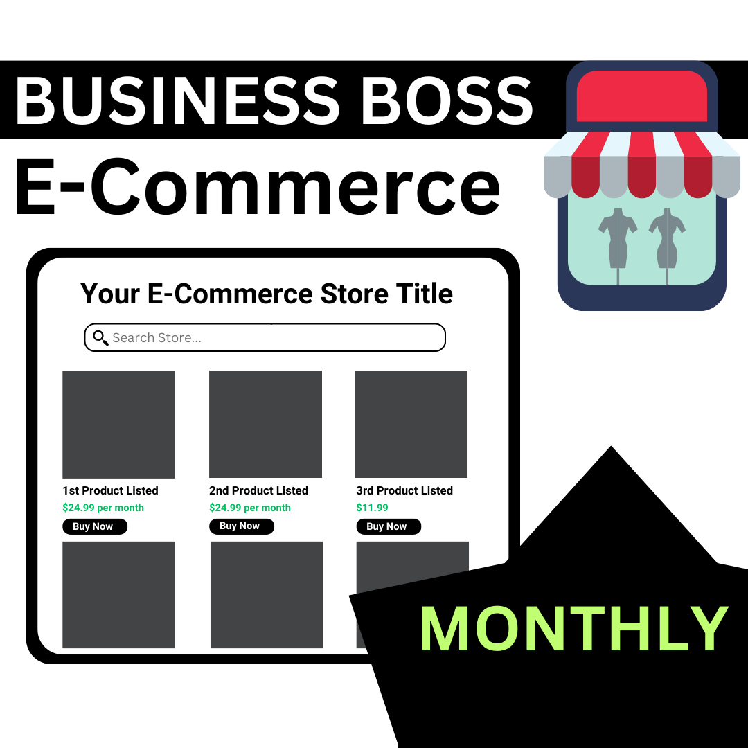 Business Boss E-Commerce Monthly Plan