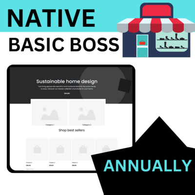 Native Basic Boss E-Commerce Annual Plan