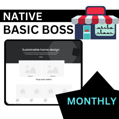 Native Basic Boss E-Commerce Monthly Plan