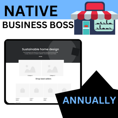 Native Business Boss E-Commerce Annual Plan