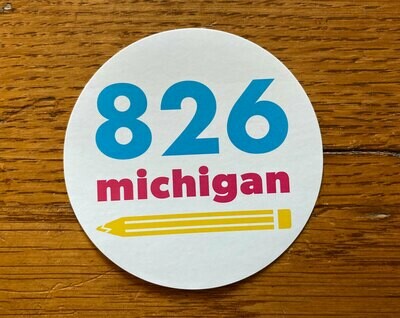 826michigan NEW logo sticker