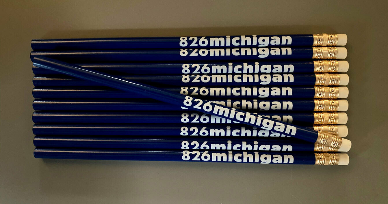 826michigan NEW logo blue pencil