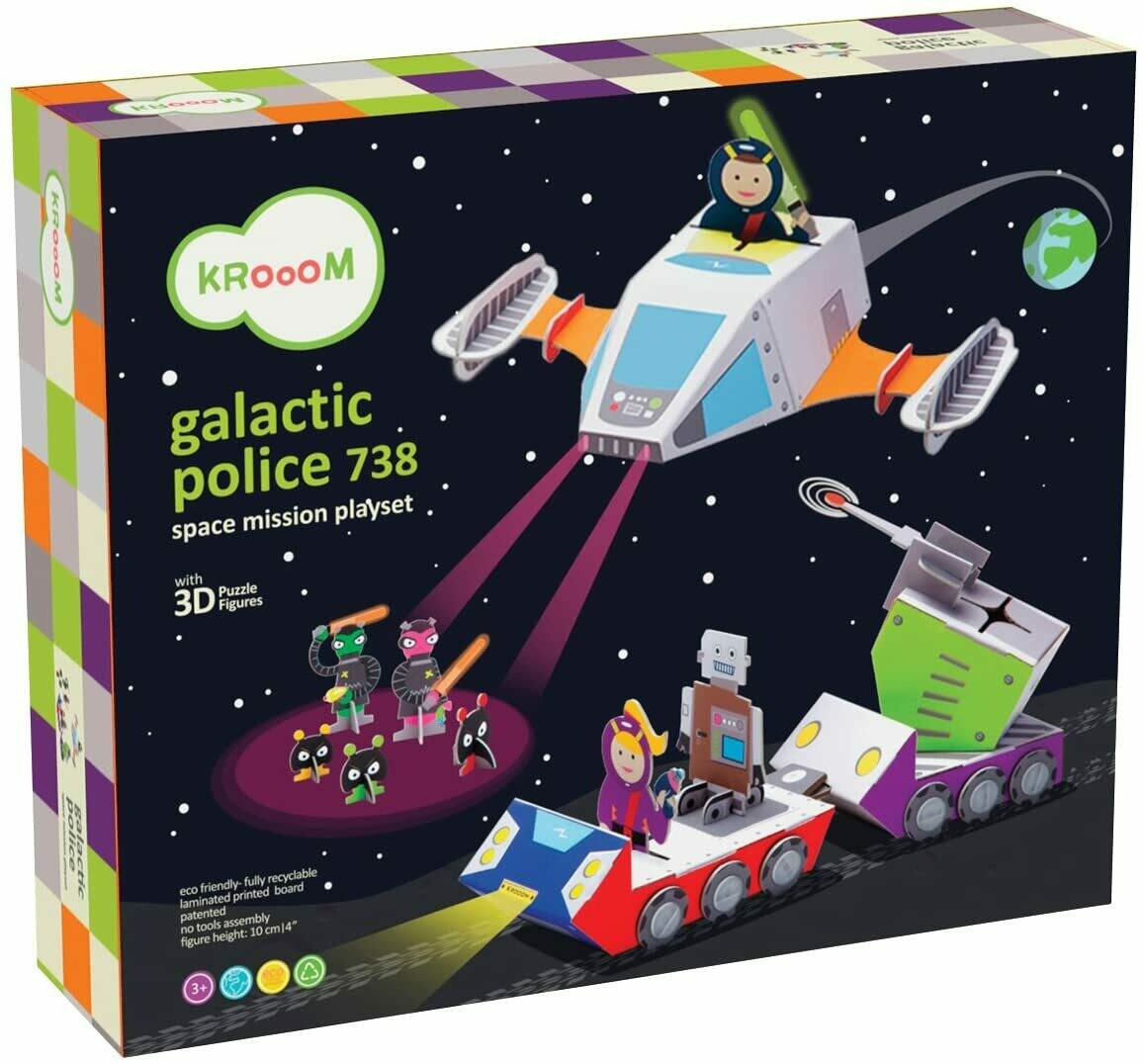 Galactic Police 738 - Space Mission Playset - KROOOM