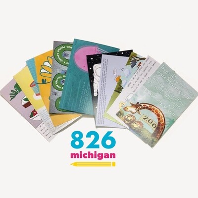 826michigan Student Writing Postcard 10-Pack