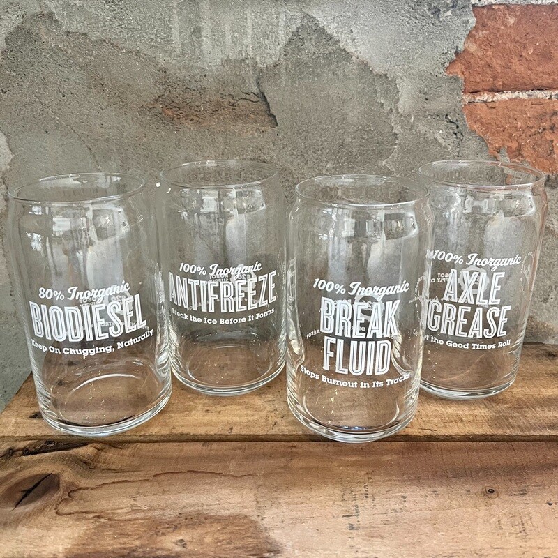 100% Inorganic Pint Glasses