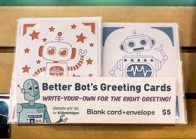 Better Bots Greeting Card
