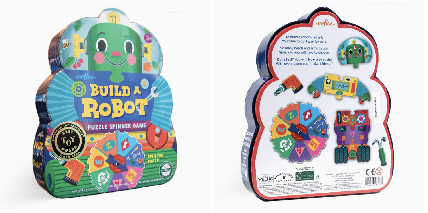 Build a Robot Spinner Game - eeBoo
