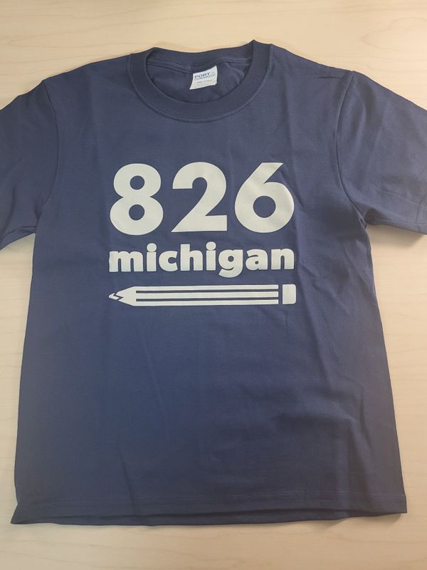 NEW! 826michigan Youth Logo T-shirt